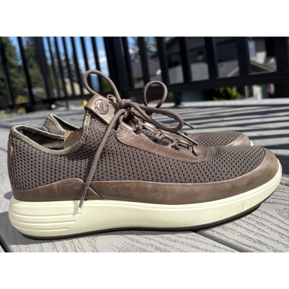ECCO Soft 7 Runner Sneakers Titanium Brown Shoes Men's Size 6 - Women's Size 7.5